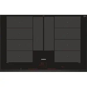 Siemens iQ700 EX851LYC1F, Schwarz, Integriert, Zonen-Induktionskochfel...