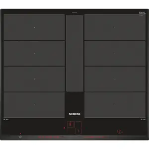 Siemens EX651LYC1F, Schwarz, Integriert, Zonen-Induktionskochfeld, Gla... günstig