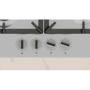 Neff T26CIP8N0, Schwarz, Edelstahl, Integriert, 60 cm, Gaskochfeld, Ed...