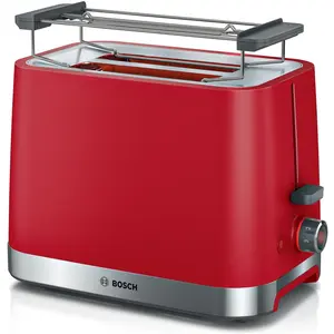 Bosch TAT4M224, 2 Scheibe(n), Rot, Edelstahl, Tasten, Drehregler, 950 ...