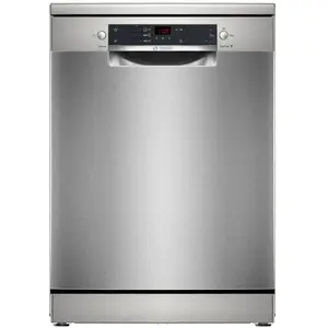 Bosch Serie 2 SMS25GI09F, Freistehend, Standardgröße (60 cm), Edelstahl, Schwarz, Tasten, 1,75 m günstig