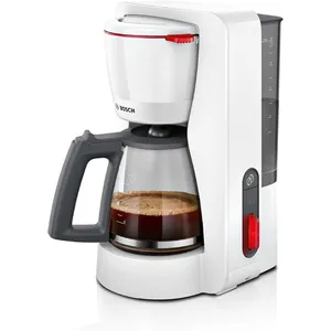 Bosch TKA3M131, Filterkaffeemaschine, 1,25 l, Gemahlener Kaffee, Weiß