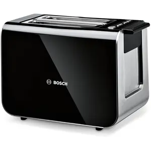 Bosch TAT8613N, 2 Scheibe(n), Schwarz, Edelstahl, Tasten, Niveau, LED,...