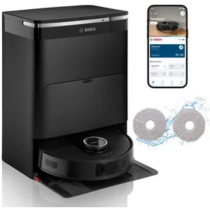 BOSCH Saugroboter Spotless Max BCRDW3B mit Wischfunktion, rotierende W...