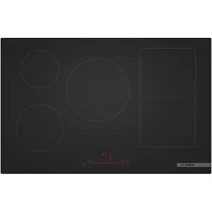Bosch Serie 6 PVW81CHB1E, Schwarz, Integriert, 80 cm, Zonen-Induktions...