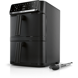 Bosch Serie 6 MAFD661B7, Heißluftfritteuse, 12 l, Doppel, Schwarz, Ber...