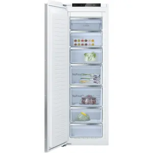 Bosch Serie 6 GIN81ACD0, 212 l, 34 dB, No-Frost-System, D, Silber, Gra...