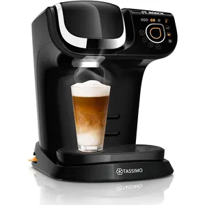 Bosch My Way 2, Pad-Kaffeemaschine, 1,3 l, Kaffeekapsel, Schwarz, Chro...