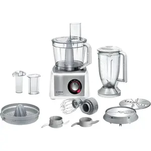 Bosch MC812S820 Küchenmaschine 1250 W 3,9 l Edelstahl  Weiß