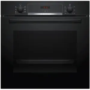 Einbaubackofen A Schwarz 71 L 3D Heißluft Eco Clean Direct Bosch HBA533BB1 günstig