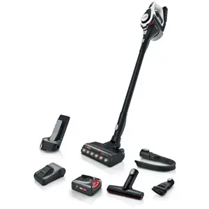 Bosch Serie 8 BBS8214, 2-in-1-Stabstaubsauger, Beutellos, Weiß, Trocke...