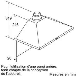 Bosch DWP96BC50, 600 m³/h, Geleitet, A, A, C, 69 dB