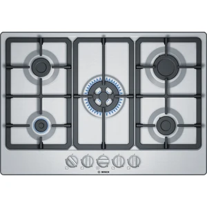 Bosch Serie 4 PGQ7B5B90, Edelstahl, Integriert, 75 cm, Gaskochfeld, Edelstahl, 5 Zone(n) günstig