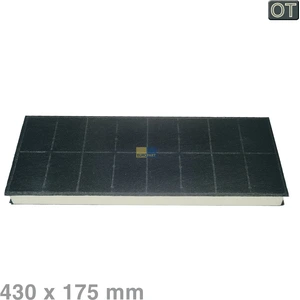 Siemens Bosch Kohlefilter, Aktivkohlefilter 430 x 175mm, rechteckig fü...