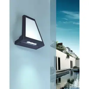 Lutec LED Lantern Wandlampe Aussenlampe Aussenleuchte Anthr 1874 S Gr