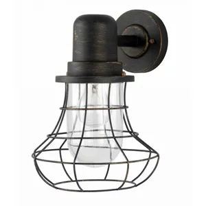 Eco-Light Lutec Außenwandleuchte Bird braun-gold IP44 günstig