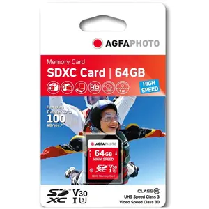 AgfaPhoto Agfa Sdxc 64gb High Speed Class 10 Uhs I U1 V30 Speicherkarte günstig