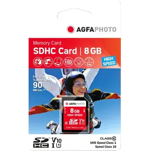 Agfa Sdhc 8gb High Speed Class 10 Uhs I U1 V10 Speicherkarte