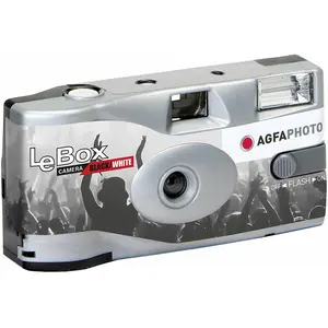Agfaphoto LeBox (Schwarz-Weiss), Einwegkamera, Weiss, Schwarz