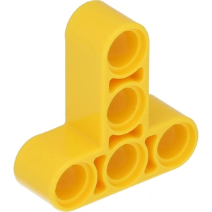 LEGO Technic: 50 Hebelarme 3x3, T-Form, 5 Achs- und Pin-Löcher, Gelb