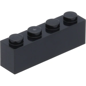 LEGO: 50 Steine 1x4, Schwarz