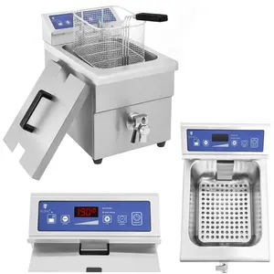 Induktionsfritteuse mit Hahn 230V Royal Catering 10L günstig