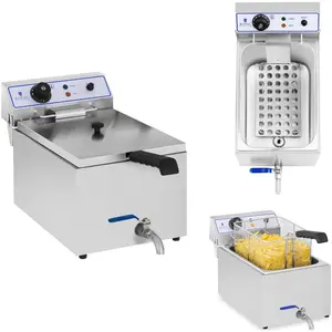 Professionelle Fritteuse für Fischfritteusen mit Zapfhahn 3000W 17L Ro... günstig