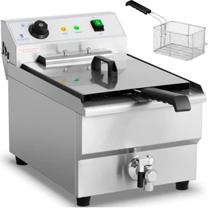 Regelbare Elektrofritteuse mit Ablasshahn 400 V 6000 W 16 l günstig