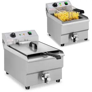 Elektro-Fritteuse mit Hahn, 230 V, 3500 W, 16 L günstig