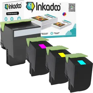 TonerPartner Inkadoo, Toner, Kompatibel zu Lexmark 80C2Sx0 / 802S Tonerkartusche (BK, C, M, Y) günstig