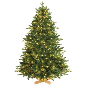 Yorbay Künstlicher Weihnachtsbaum Künstlicher Tannenbaum mit LED Beleu...