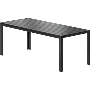 Outsunny Gartentisch Aluminium Tisch 120x70 cm für Garten Terrasse Hol... günstig