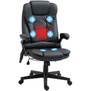 HOMCOM Bürostuhl Chefsessel Drehstuhl mit Massagefunktion, hohe Rücken... günstig