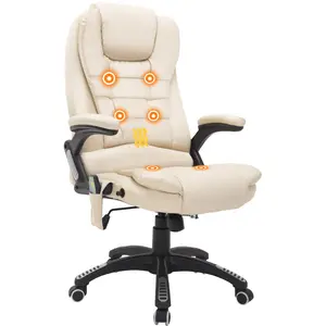 HOMCOM Massagesessel Bürostuhl Chefsessel mit 6-Punkt Vibrationsmassag... günstig