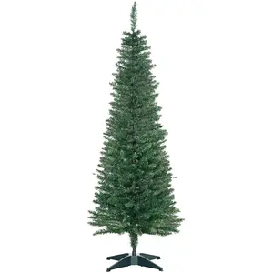 HOMCOM Weihnachtsbaum 1,5 m Christbaum Kunsttanne mit Ständer, zerlegb...