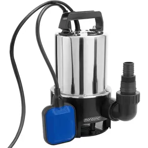 MONZANA Wasserpumpe Edelstahl 11.500l/h 650 W mit Multiadapter
