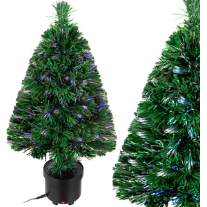 CASARIA® Weihnachtsbaum künstlich 66 cm Klein Tisch Topf Glasfaser mit...