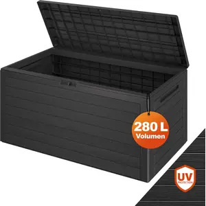 Deuba CASARIA® Gartenbox 280L Holz-Optik günstig