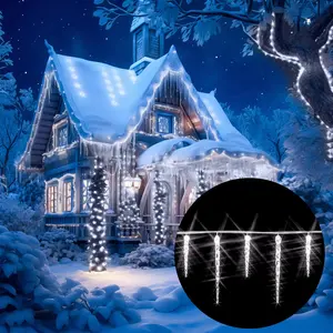 MONZANA® Lichterkette Eiszapfen LED Außen Innen 40 Zapfen Weihnachten ...
