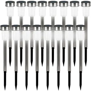 monzana DEUBA® Solarlampe für Außen 16er Set LED Wetterfest IP44 Dämme...