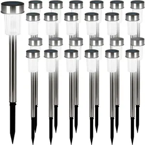 monzana DEUBA® Solarlampe für Außen 24er Set LED Wetterfest IP44 Dämme...