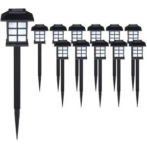 monzana DEUBA® Solarlampe für Außen 12er Set LED Wetterfest IP44 Dämme...