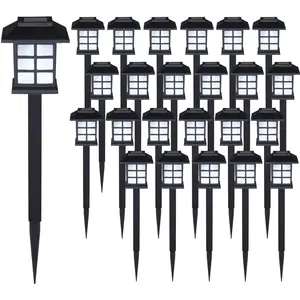 monzana DEUBA® Solarlampe für Außen 24er Set LED Wetterfest IP44 Dämme...