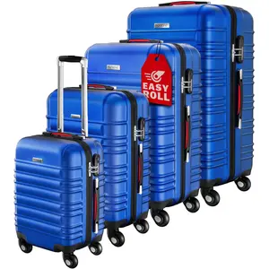 MONZANA® Kofferset 4tlg Hartschalen Koffer S-M-L-XL Gel-Griffe 4 Rolle...