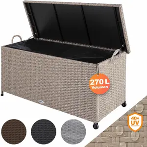 CASARIA® Gartenbox Auflagenbox mit Rollen 420L Stauraum UV-beständig H... günstig