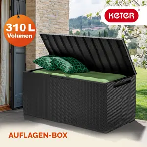 Deuba® Aufbewahrungsbox mit Rollen, Abschließbar, 310L günstig