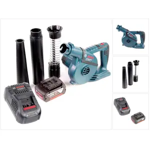 Bosch GBL 18 V-120 Akku Gebläse Laubbläser mit 1x Bosch GBA 18V 5,0 Ah...