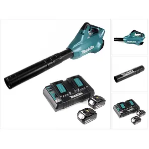 Makita DUB 362 PT Akku Laubbläser 36V + 2x Akkus 5,0Ah + Doppellladege... günstig