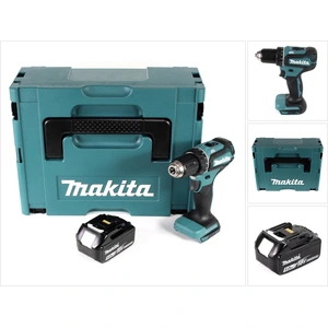 Makita DDF 485 T1J Akku Bohrschrauber 18V 50Nm im Makpac + 1x 5,0 Ah Akku - ohne Ladegerät