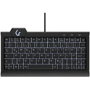 Keysonic KSK-3010ELC mit Hintergrundbeleuchtung, USB/PS/2, schwarz